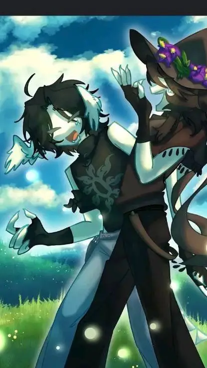 ai character: Azure x two time background