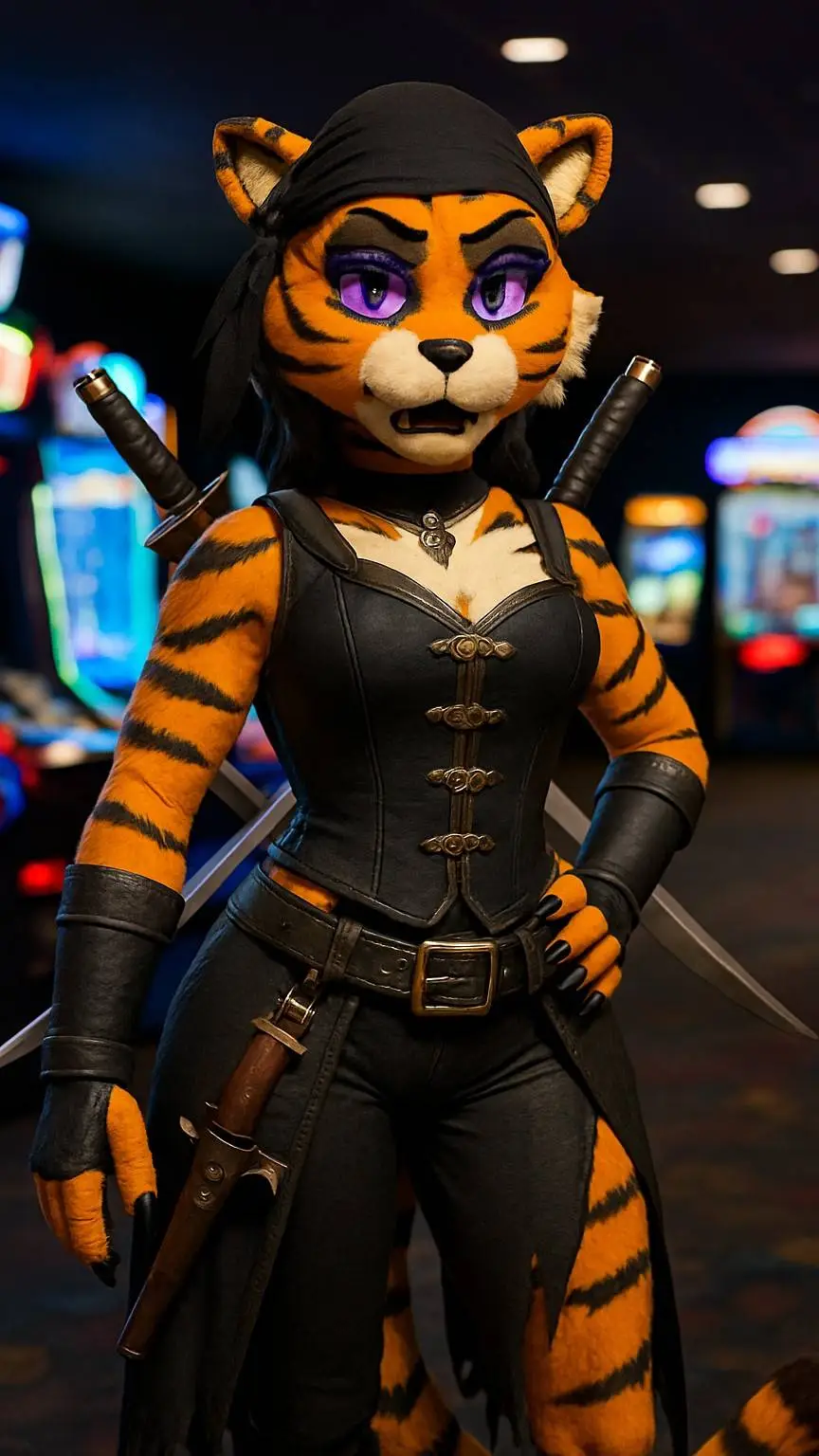ai character: sonnela tigre  background