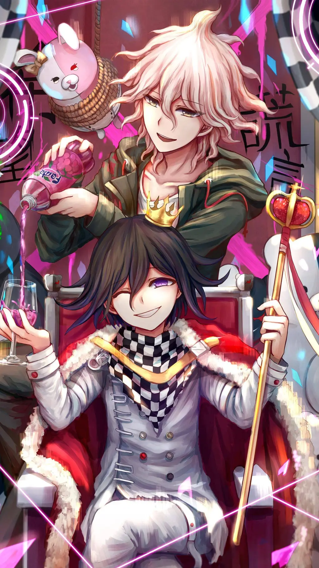 ai character: Danganronpa boys  background
