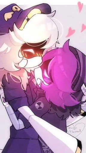 ai character: N y Uzi  background