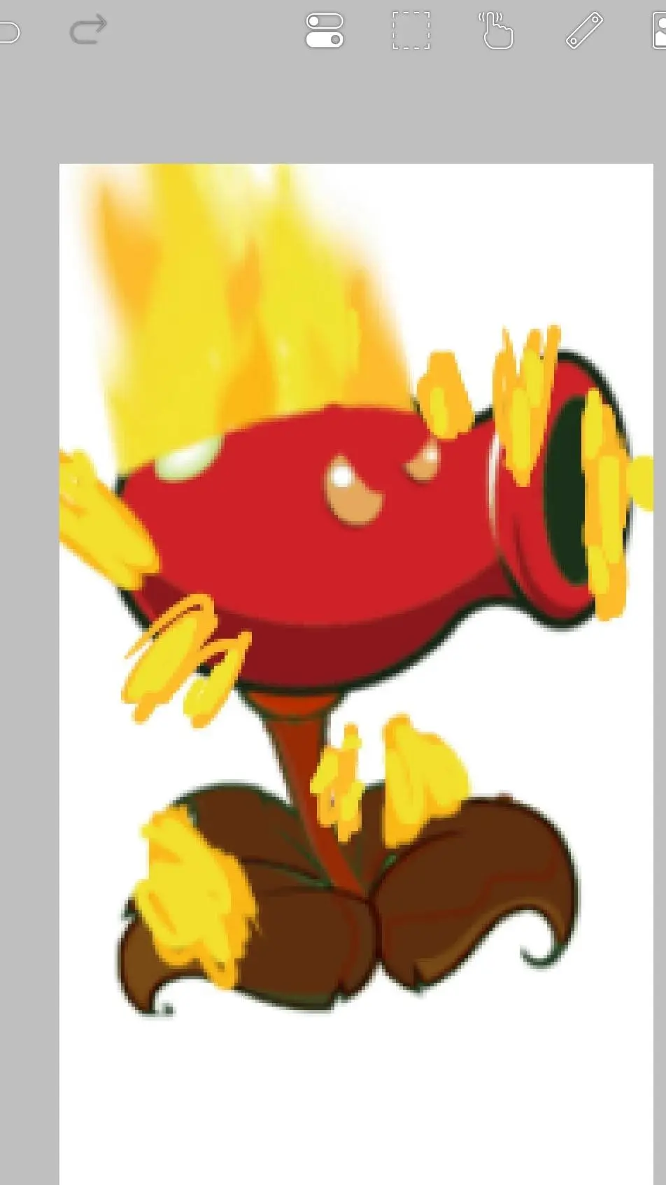 ai character: Plantas vs Zumbis background