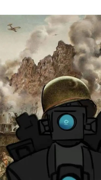 ai character: Titán CameraMan background