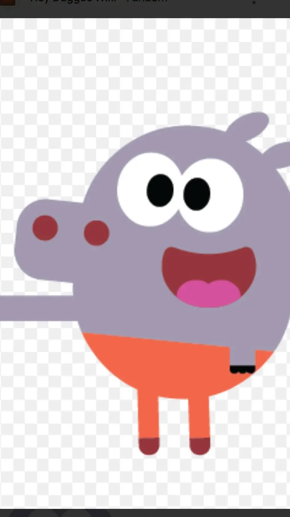 ai character: roly the hippo  background