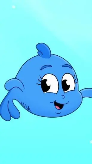 ai character: blue fish  background