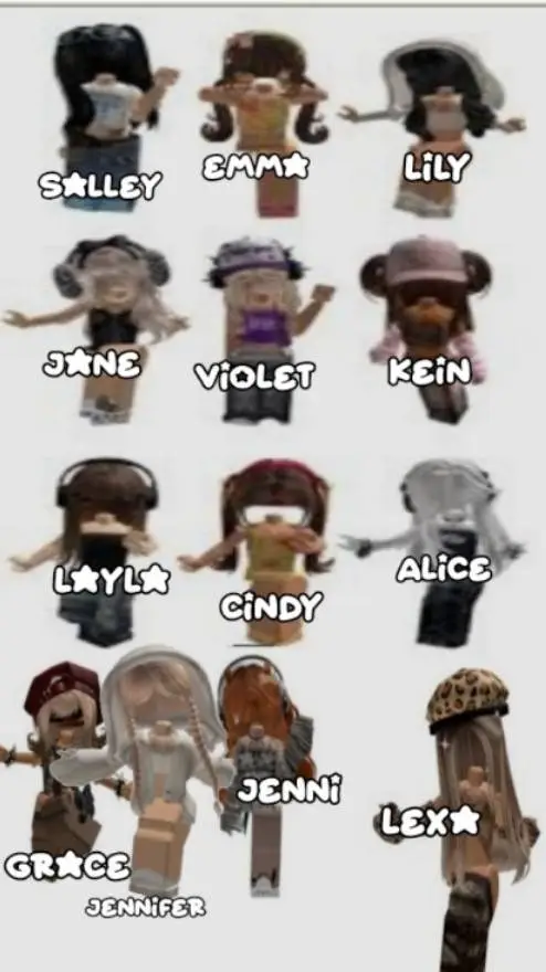 ai character: Roblox girl Gc background