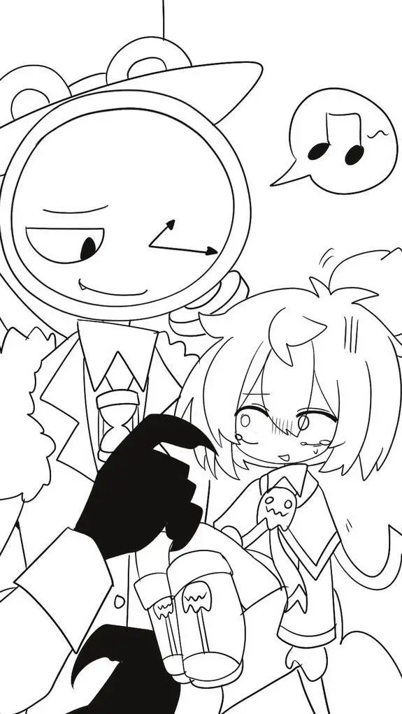 ai character: Mr. Clock comfort  background