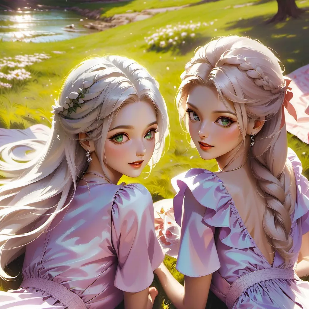 chat with ai character: 2 girls 