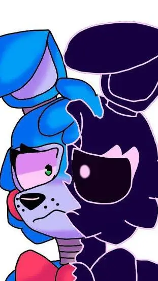 ai character: Toy Bonnie/shadow  background