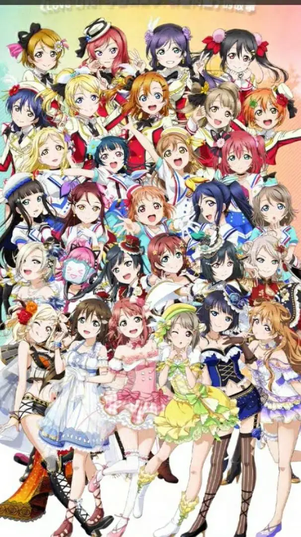 ai character: touhou  love live background