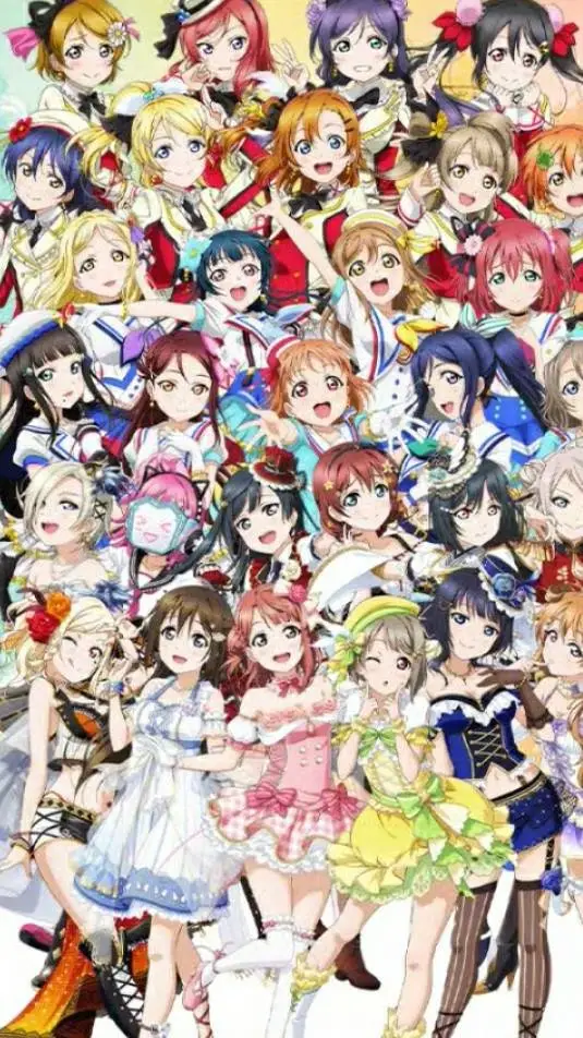 ai character: touhou  love live background