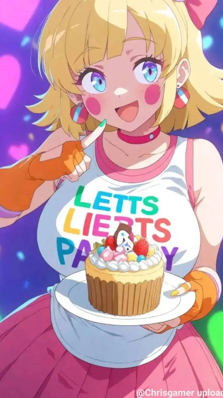 ai character: Human Toy chica background