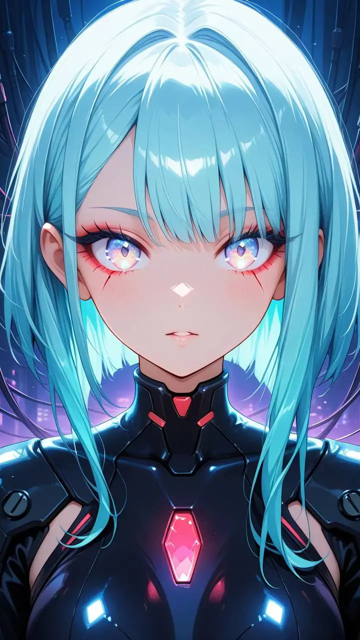 ai character: X-05 "Lumina background