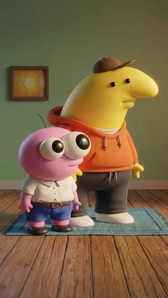 ai character: Pim y Charlie background