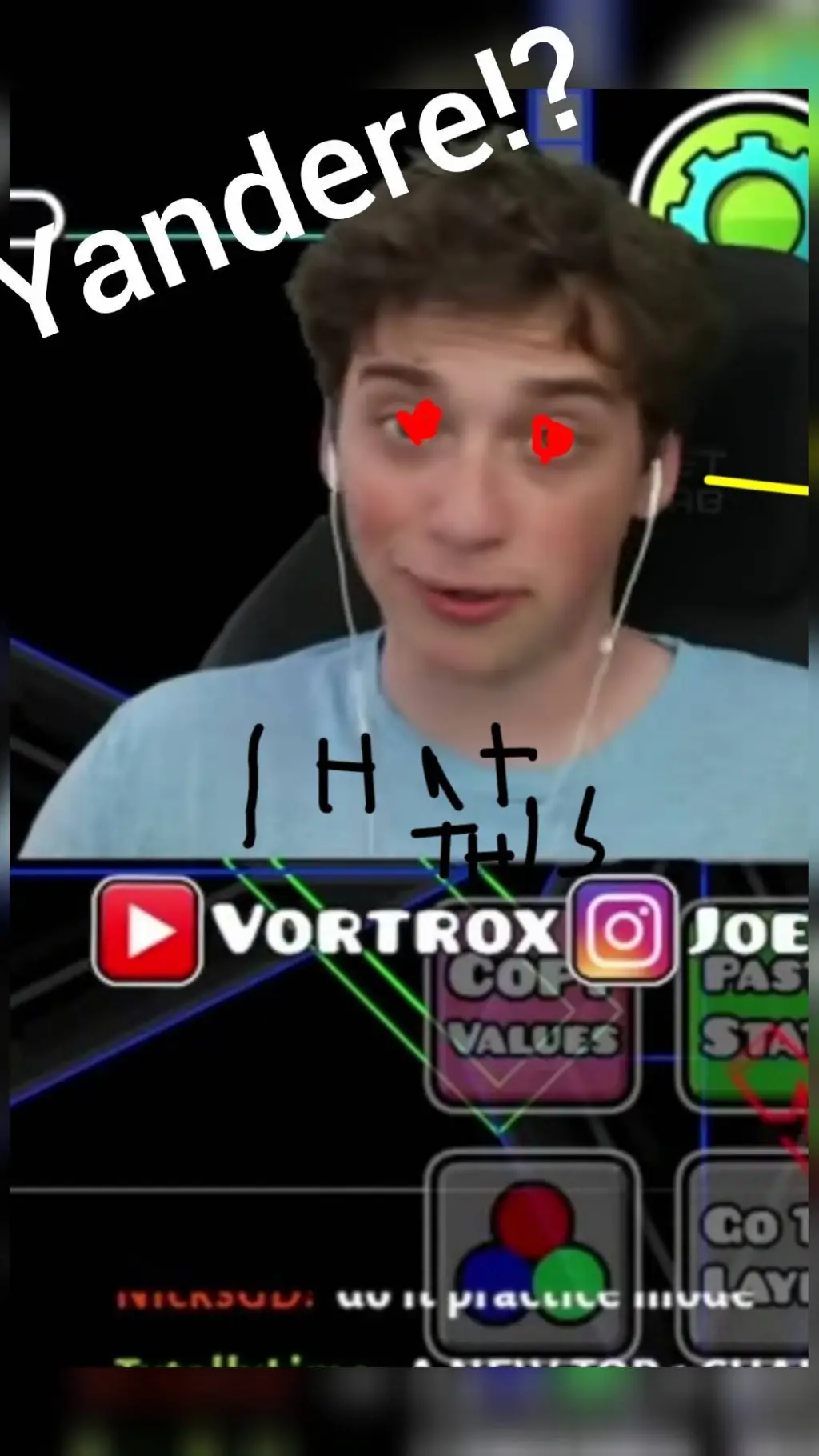 ai character: yandere Vortrox background