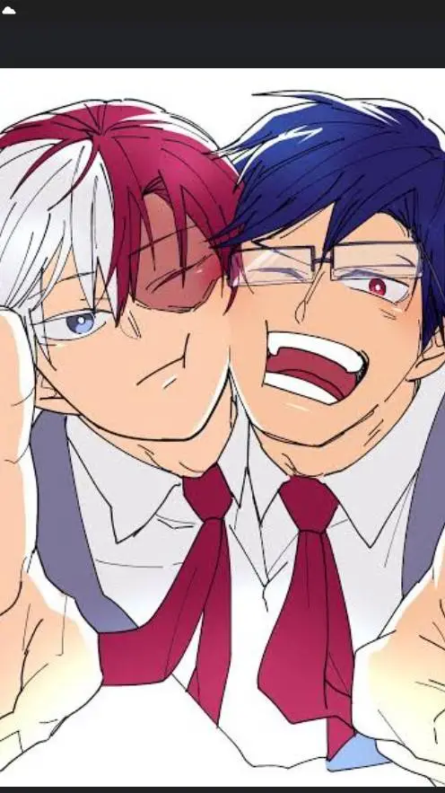 ai character: TodoIida 💙🤍❤️ background