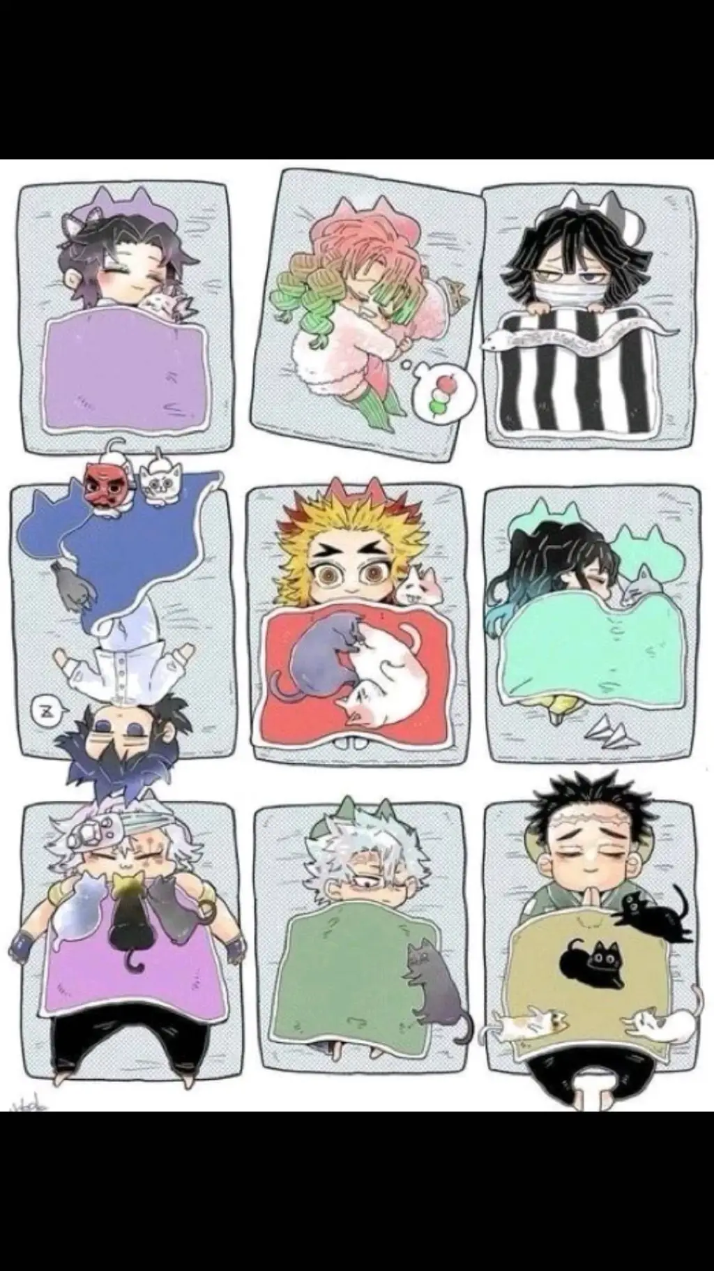 ai character: Kny-pyjama partie  background