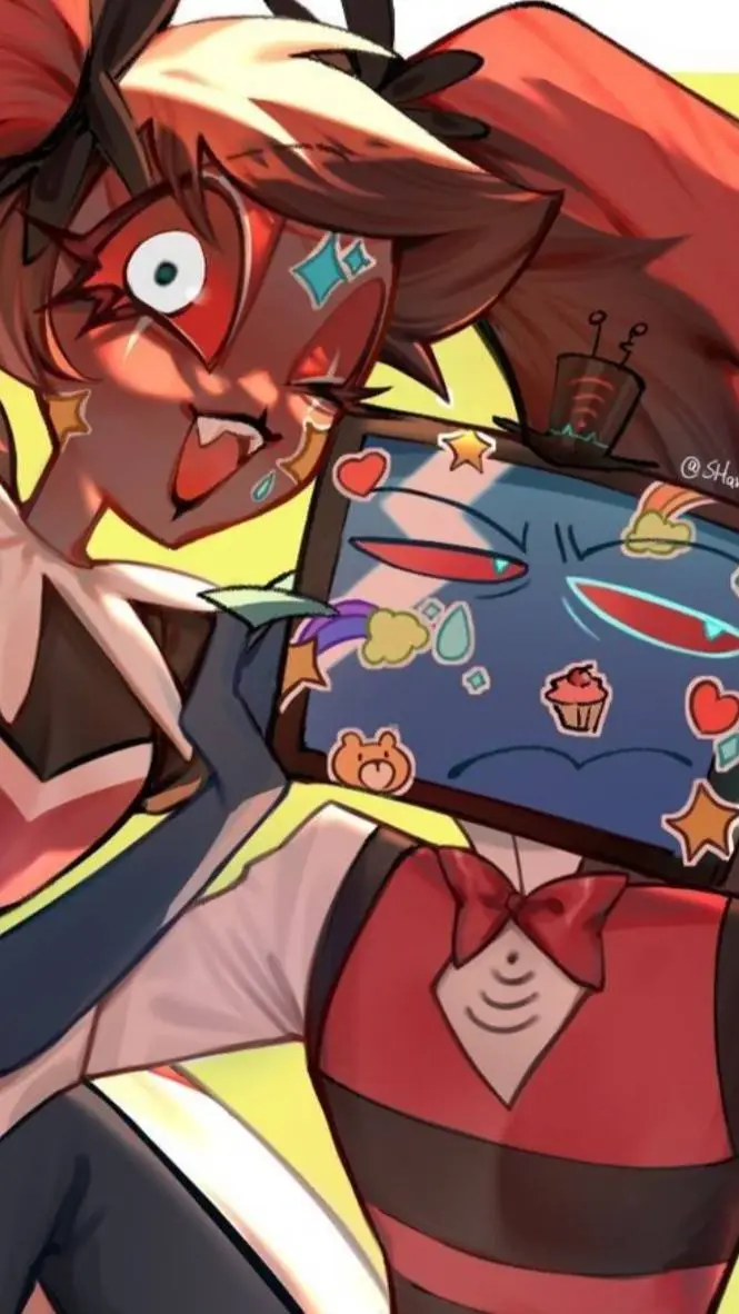 ai character: vox x velvet  background