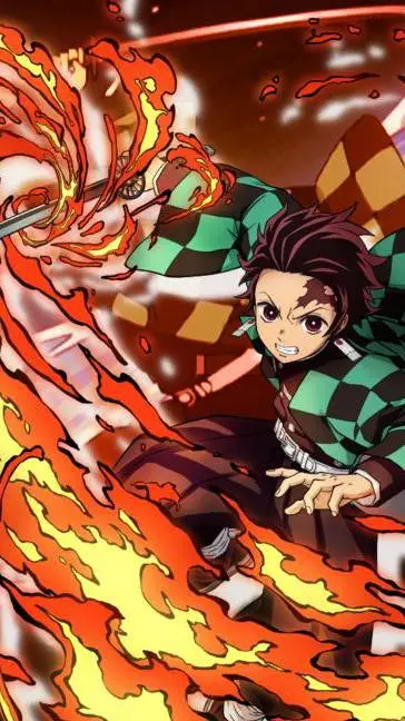 ai character: tanjiro Kamado background
