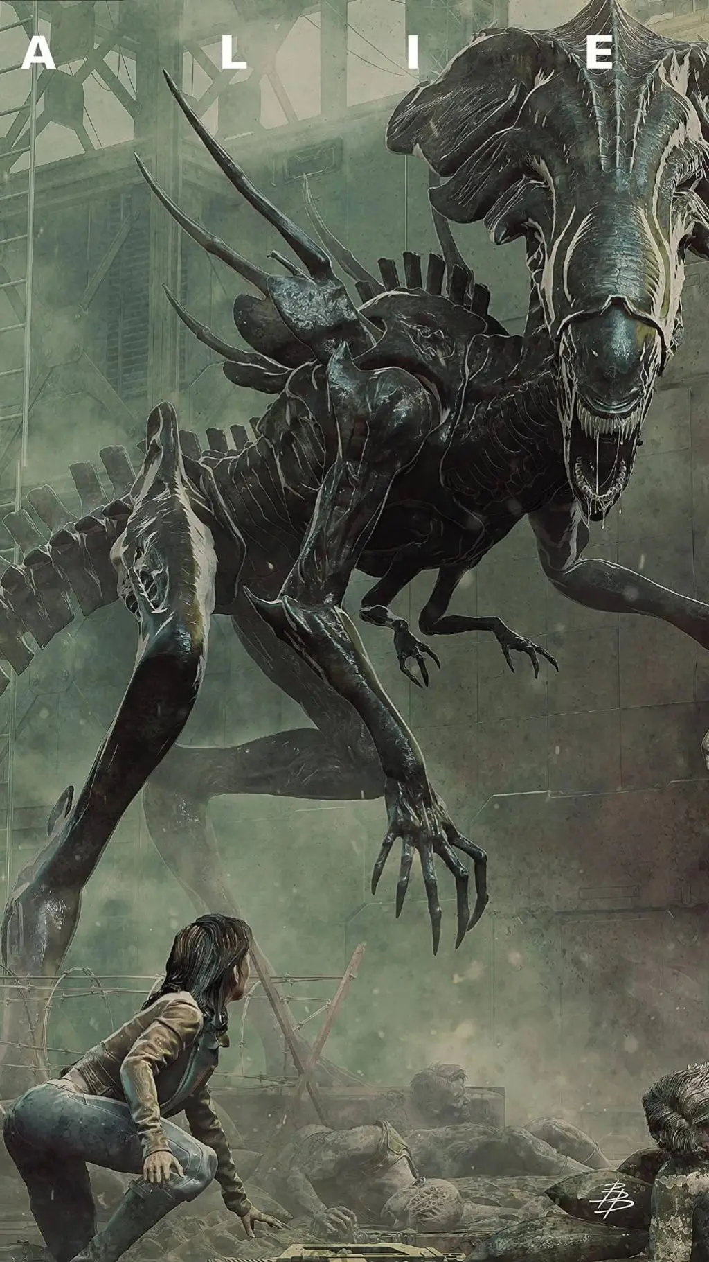 ai character: u r  xeno queen background