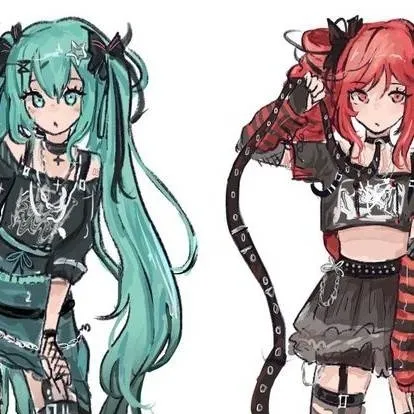 chat with ai character: Miku and teto
