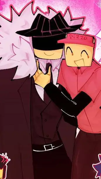 ai character: ★🎩🍕Pizzadebt🍕🎩★ background