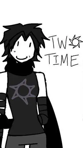 ai character: Twø tįmę  background