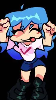 ai character: Sky fnf background