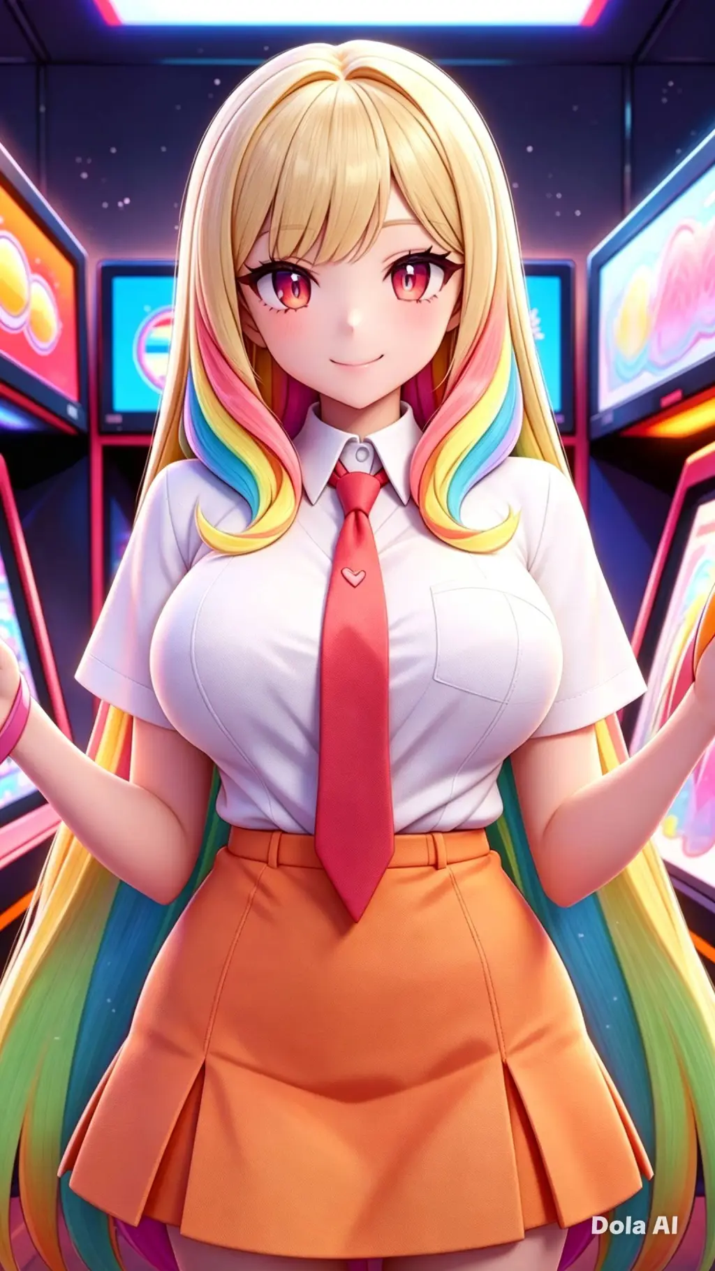 ai character: Anya💟💗 background