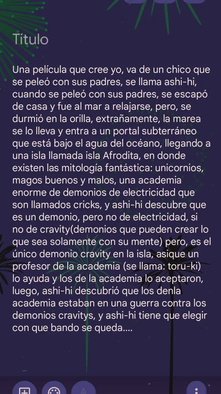 ai character: mi y tú historia  background