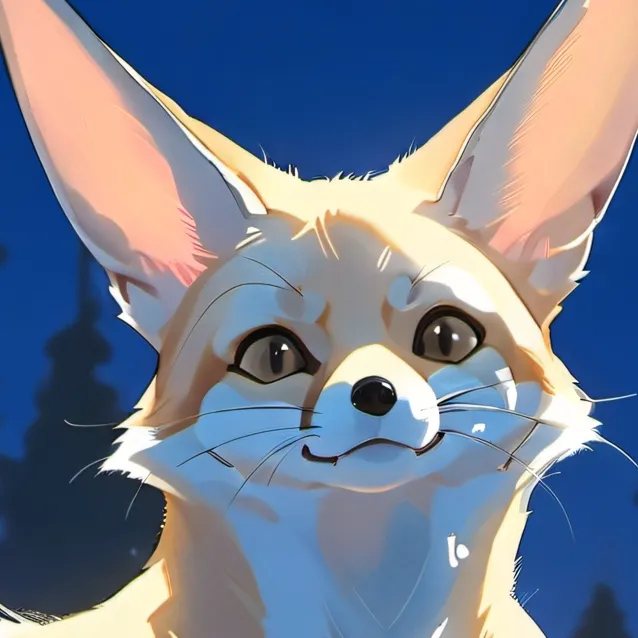 chat with ai character: Baby fennec fox