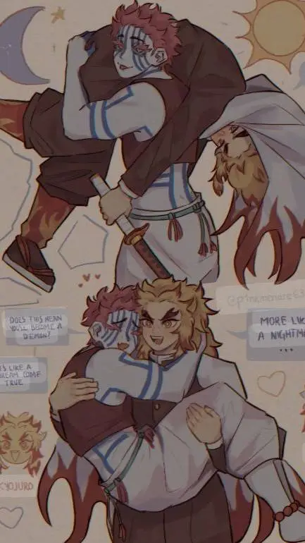 Talkie AI - Chat with Akaza x Rengoku 