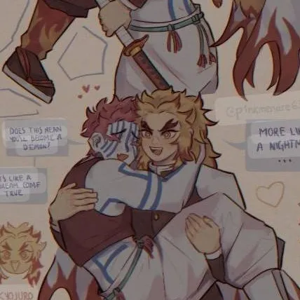 chat with ai character: Akaza x Rengoku 