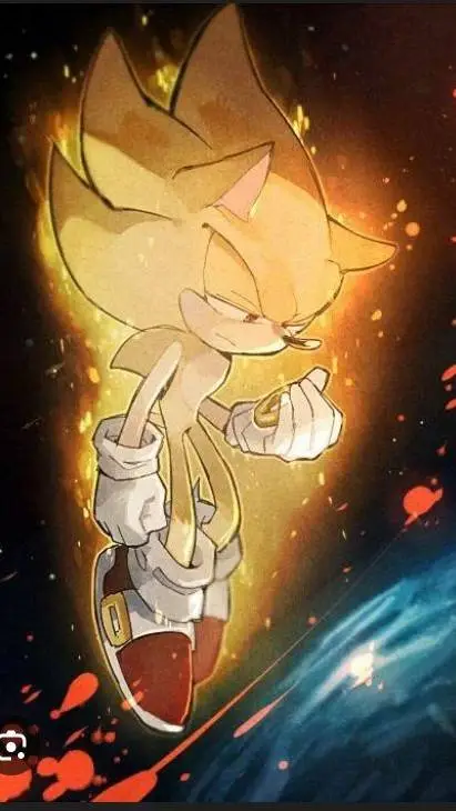 ai character: super Sonic background