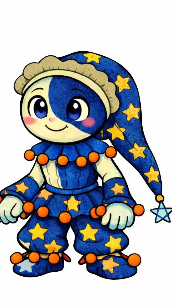 ai character: moon background