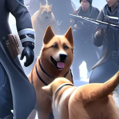 chat with ai character: dog and cat war