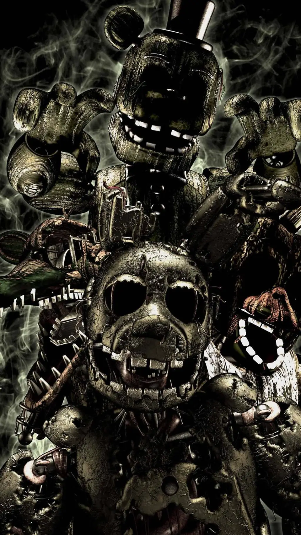 ai character: FNAF 3 background
