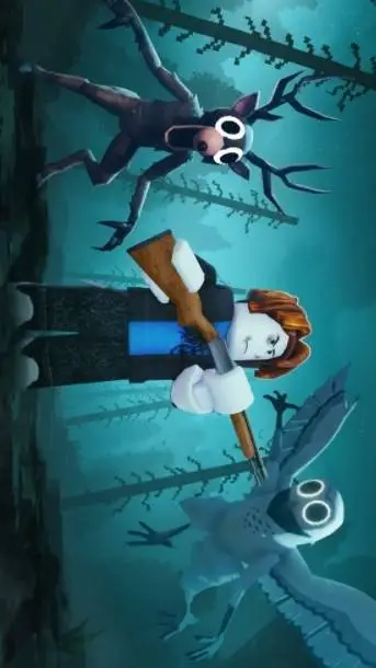 ai character: deer x owl background