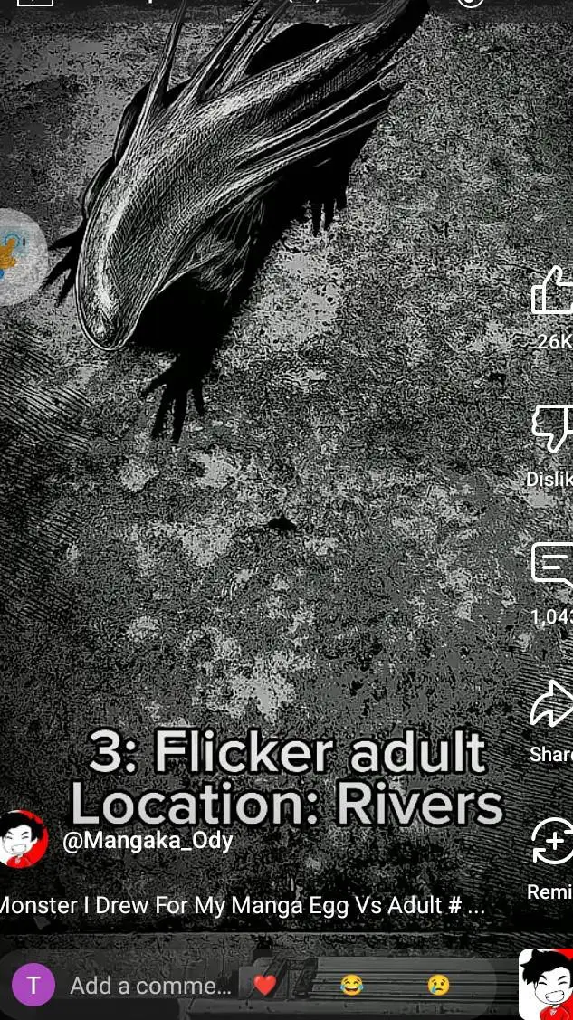 ai character: flicker background