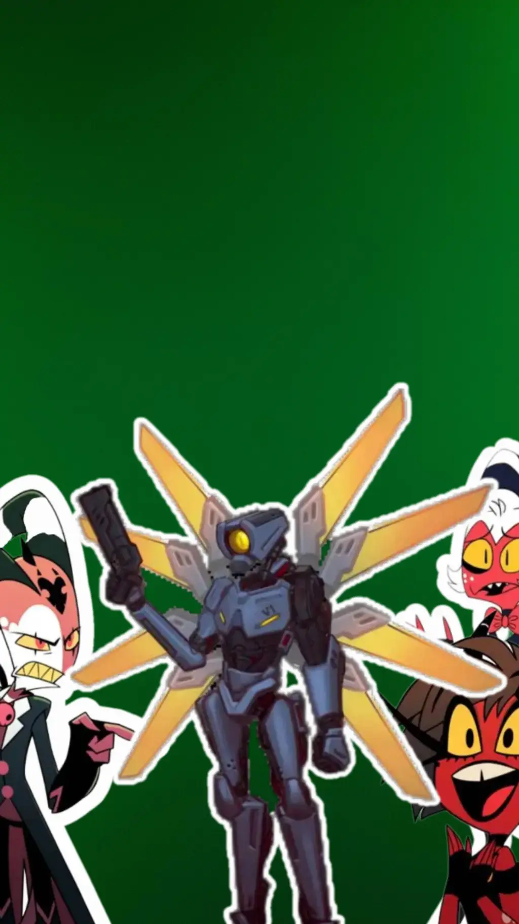 ai character: HB and Ultrakill? background