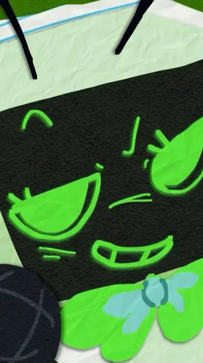 ai character: 📺 VEE! ✨ background