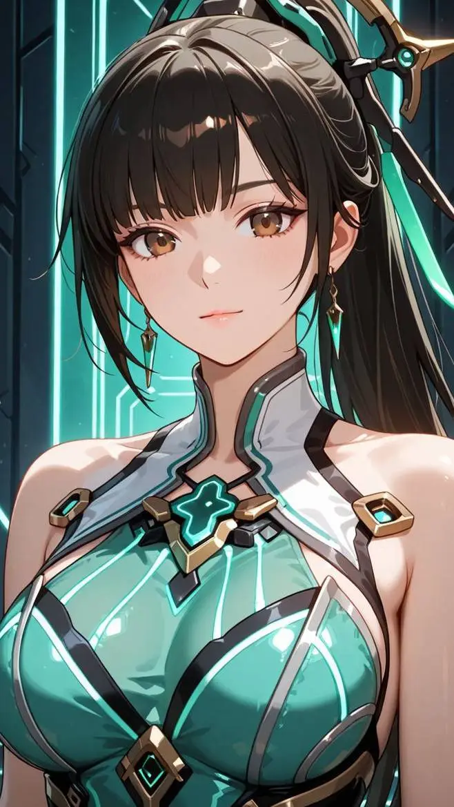 ai character: Eve Stellar Blade  background