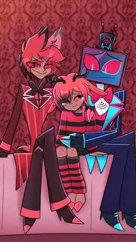 ai character: Radio static kid background