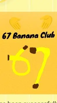 ai character: 67 Banana club background