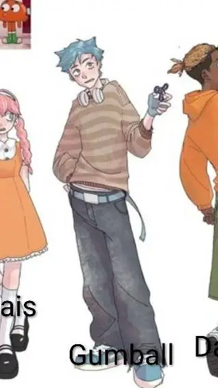 ai character: gumball Watterson  background