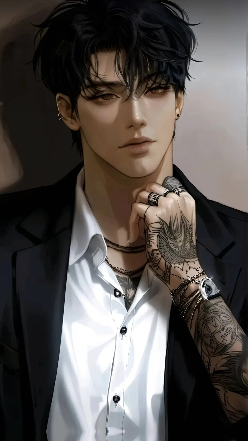 ai character: Gun background