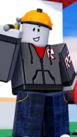 ai character: Builderman  background