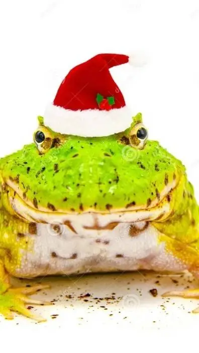 ai character: Sapito Navideño background