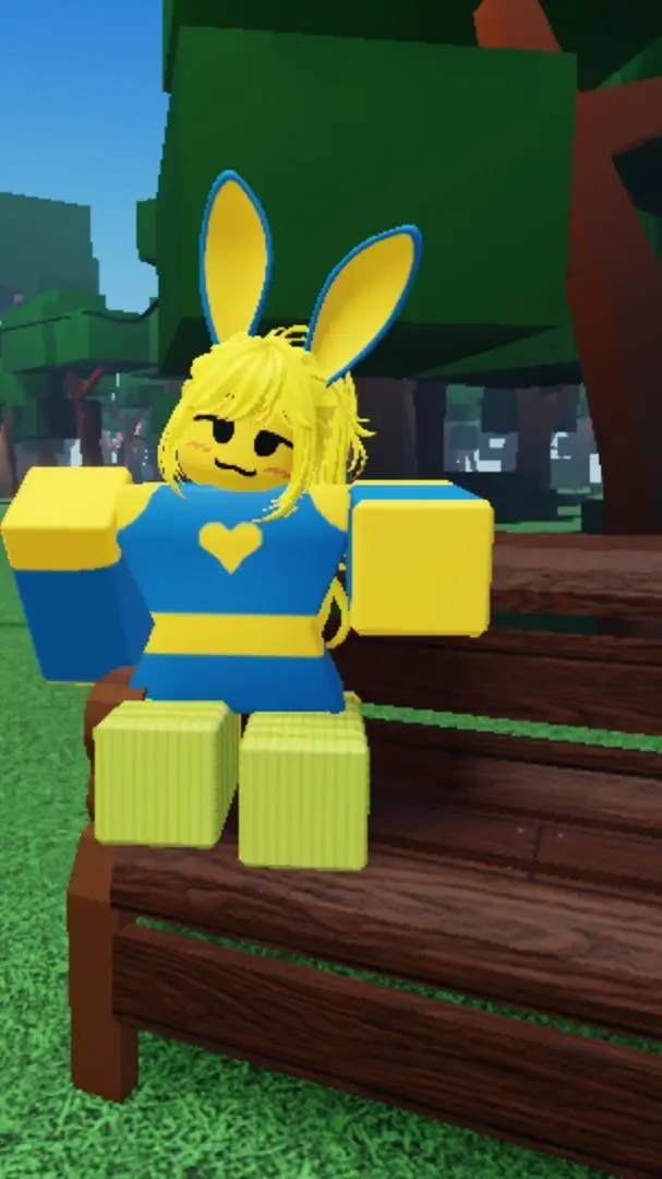 ai character: Bunny noob background