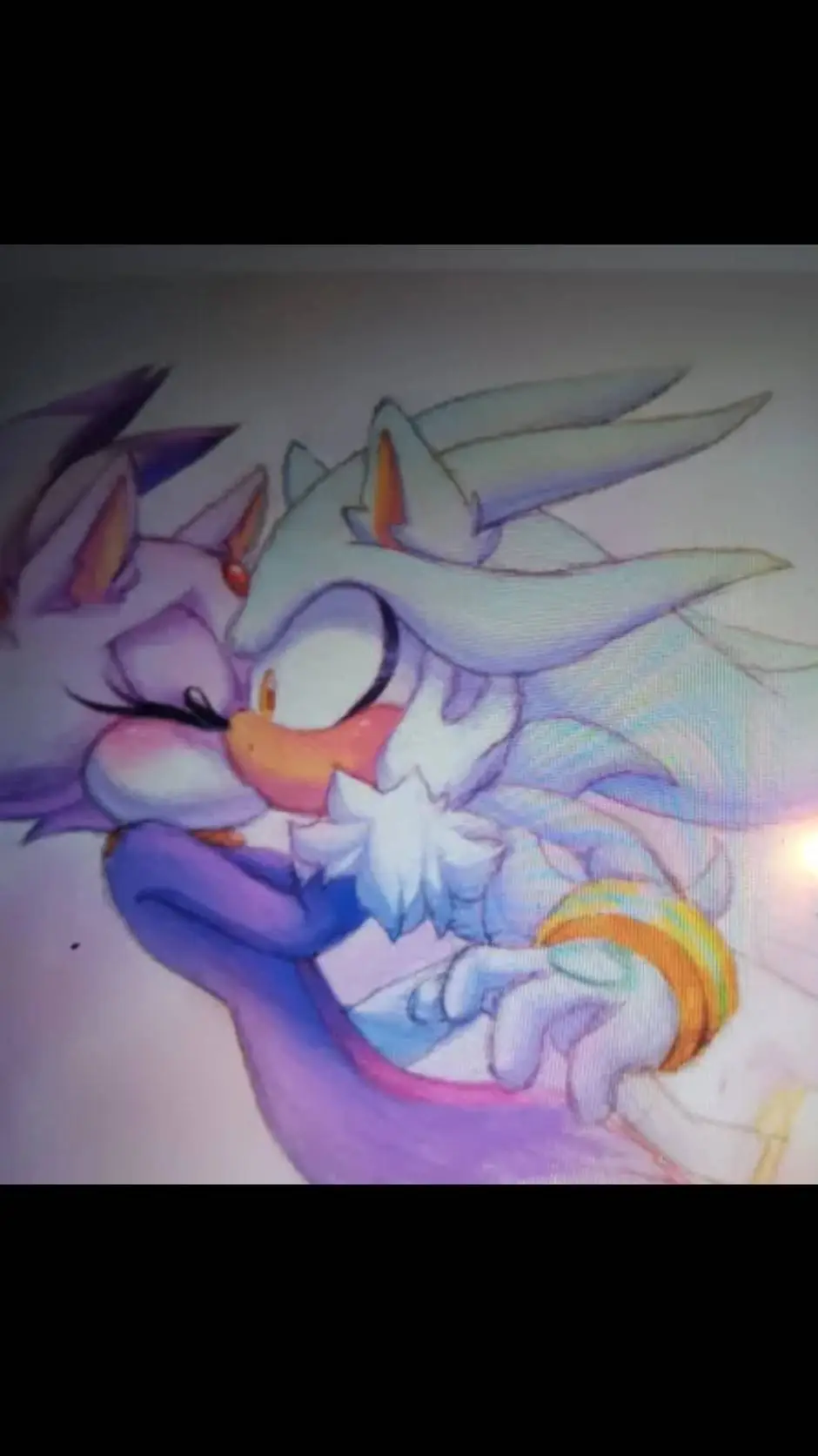 ai character: blaze x silver background