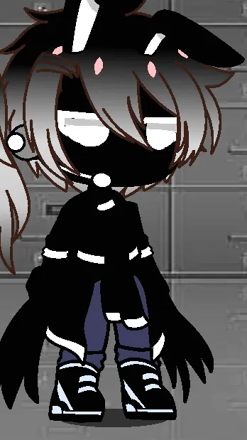 ai character: Black X background